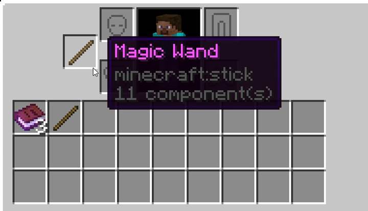 Benenne ein Schwert mit custom_name um und verleihe ihm Stil.
