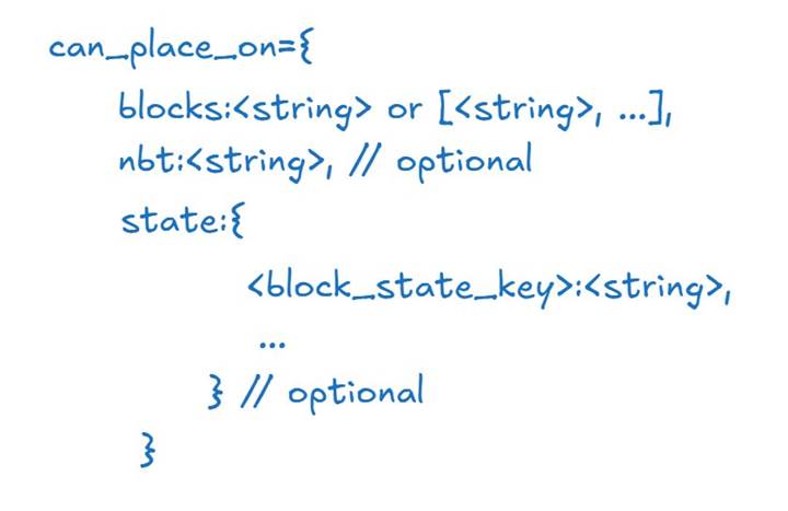 Restrict blocks to be placeable only on specific surfaces in Minecraft.