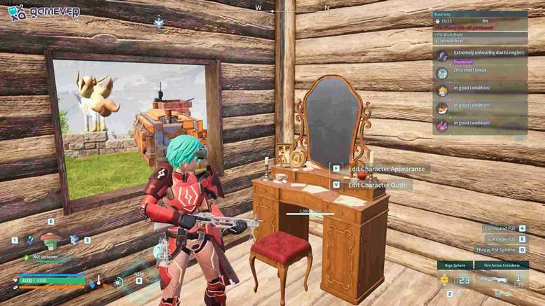 Coloca tu Tocador Antiguo en tu base.