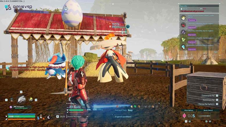 Captura un Bushi y un Penking, macho y hembra, para la cría