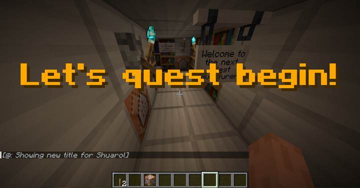 Wyświetlaj komunikat pełnoekranowy przy użyciu /title po pociągnięciu dźwigni w grze Minecraft.