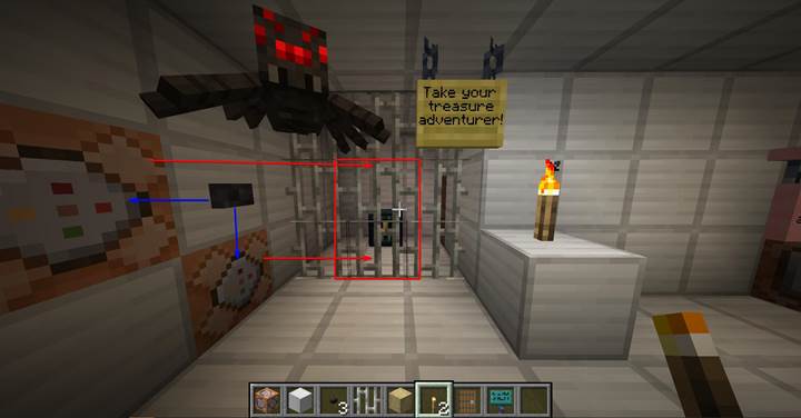 Powiąż jeden blok poleceń z jedną akcją w grze Minecraft.