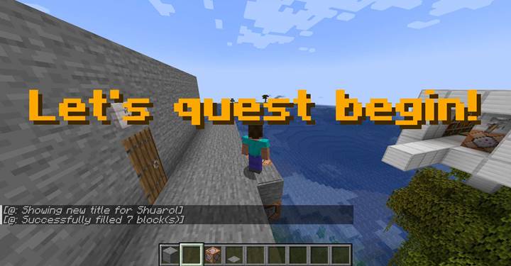 Usuń most za pomocą /fill, aby odciąć odwrót w grze Minecraft.