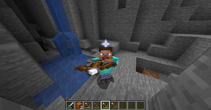 Twórz broń jednostrzałową, która nie wymaga przeładowania w grze Minecraft.