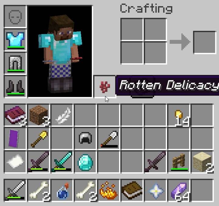 Zamień magiczne przedmioty w jadalne artefakty za pomocą jedzenia w grze Minecraft