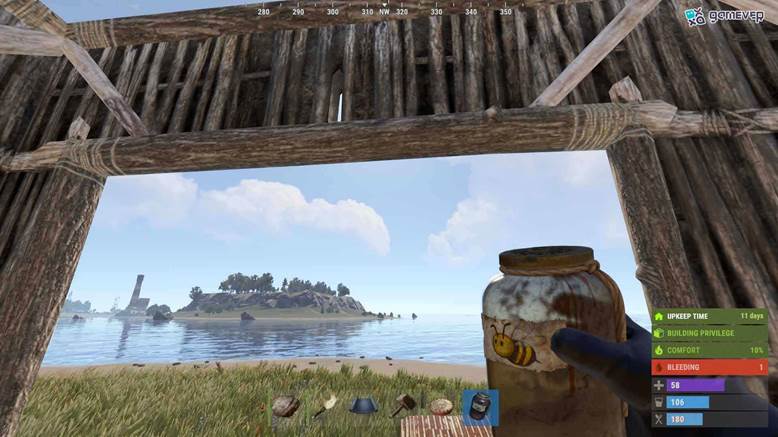 Fabrica una Granada de Abejas usando un Núcleo de Colmena y Tela en Rust.
