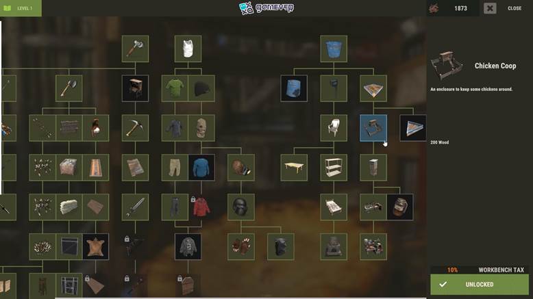 Construye y coloca tu Gallinero para comenzar tu granja en Rust.