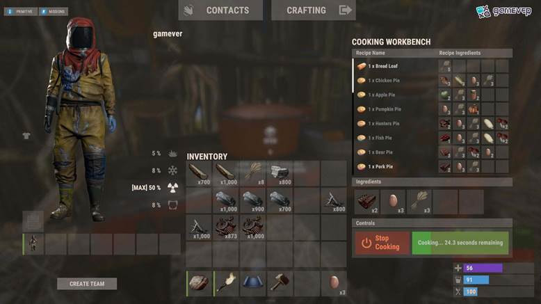 Observa cómo se cocinan los alimentos en el nuevo Banco de Cocina en Rust.