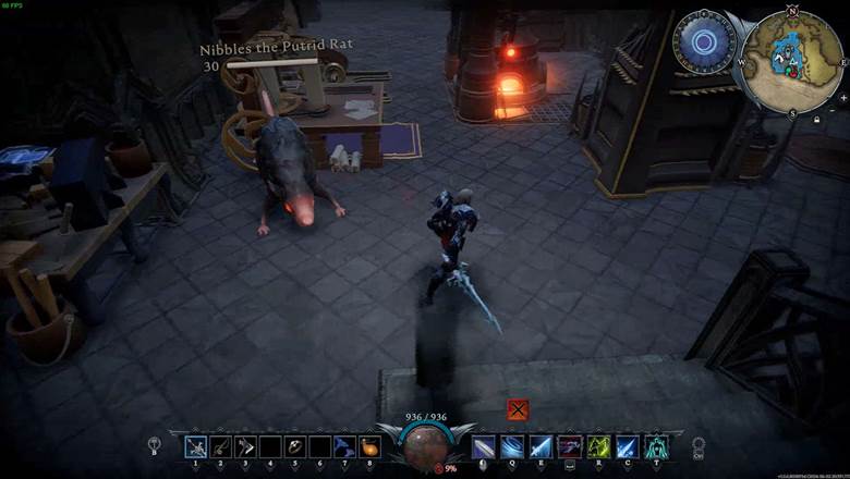 Vermeide die Nahkampfangriffe von Putrid the Rat in V Rising.