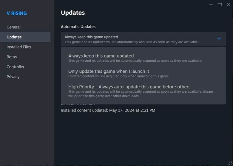 Behalte die Spielupdates für die Speicherkompatibilität im Auge.