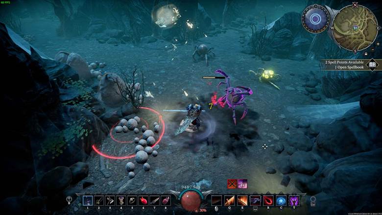Besiege Spinnen, um Dickes Leder in V Rising zu sammeln.