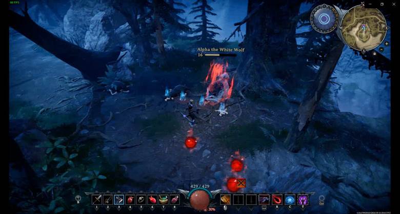 Vorsicht vor der roten Wut des Alpha-Wolfs in V Rising.