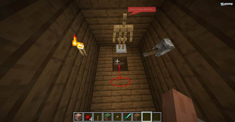 Crea una estatua oculta que susurra cuando los jugadores se acercan en Minecraft.
