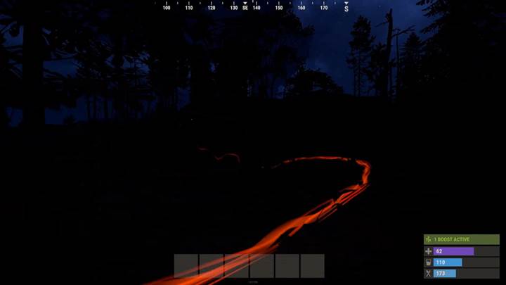 Folge den farbcodierten Spuren, um Dschungeltiere in Rust zu finden.