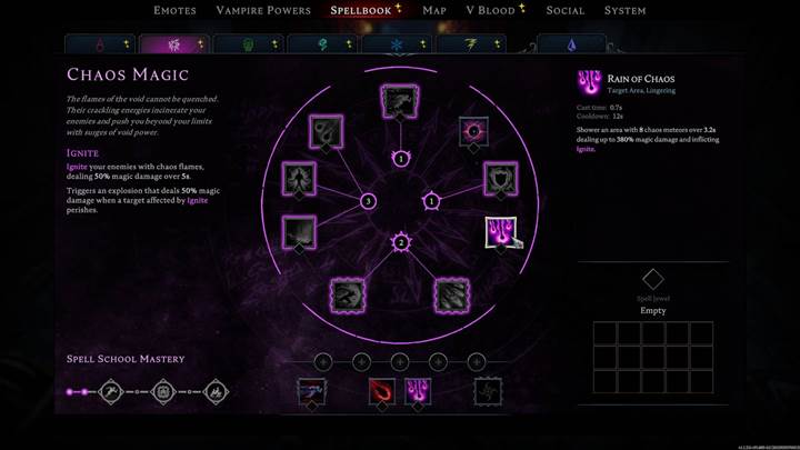 Bait a boss swing then backflip as meteors descend in V Rising Oakveil Update.