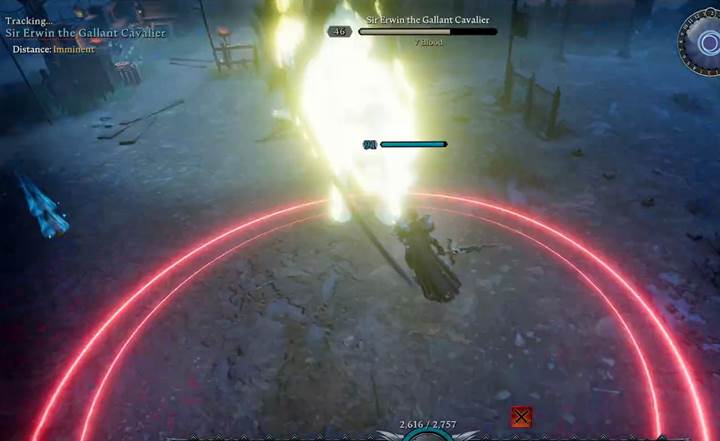 Entfessle Cyclone im Infield, um Erwin aus dem Gleichgewicht zu bringen.