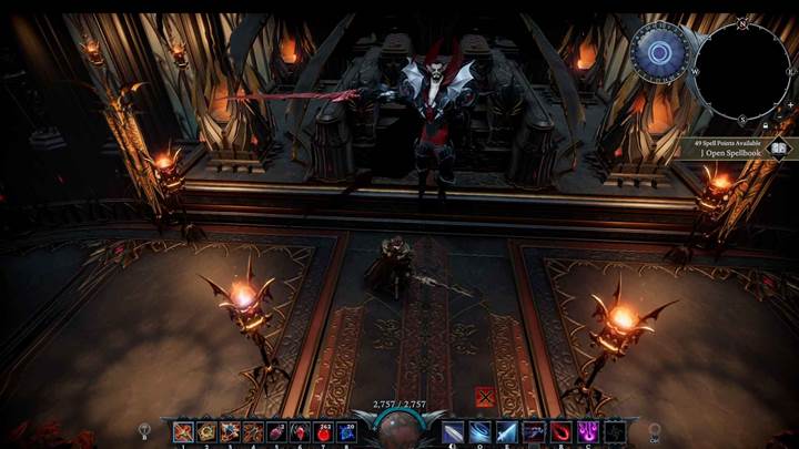 Equip fire and blood type resist gear before entering the portal.