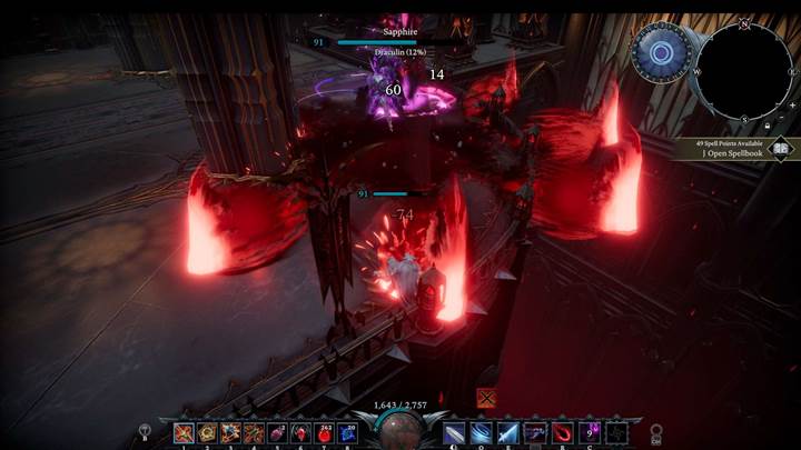 Dash through the ring of the vampire vortex before it snaps shut.