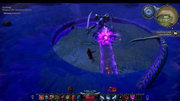 Break the tentacle roots early to stop her AoE wave in its tracks.