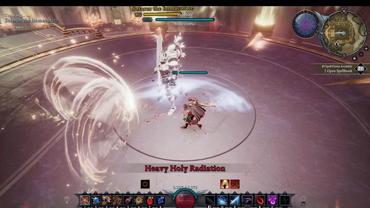 Stock your hotbar with dash or mist trance to weave through solarus’s radiant attacks.