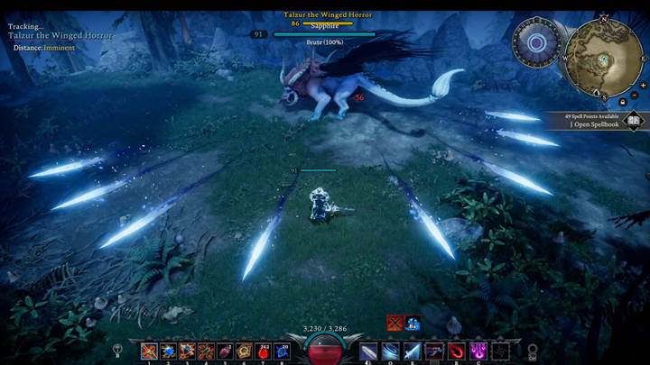 Sidestep the scorching fire breath and punish Talzurs recovery animation.