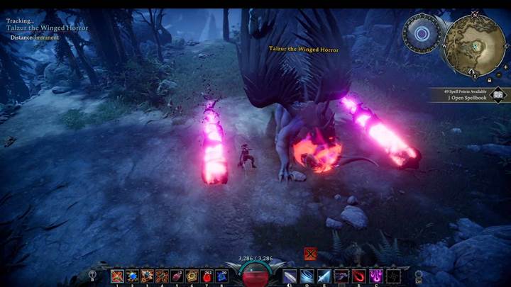 Dash into safe gaps during the four-arc fireball volleys at half health.