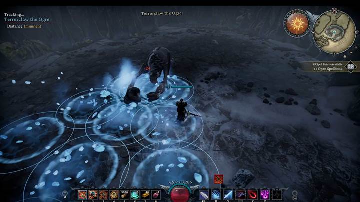 Weave between ice crystal AOE zones during phase one in V Rising Oakveil Update.