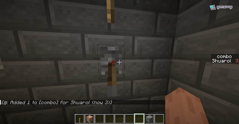 Activa recompensas tras alcanzar una puntuación específica en Minecraft.