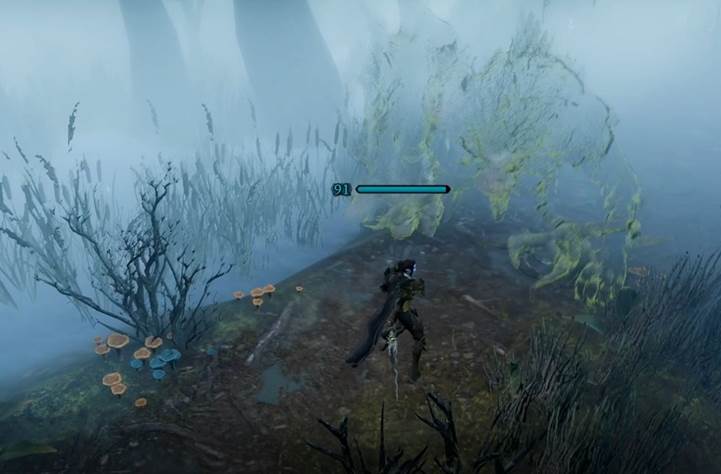 Umkreise Gorecrusher, um seinem verheerenden Angriff in V Rising Oakveil Update zu entkommen.