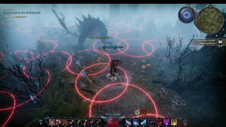Ziehe ihn zum Höhlenrand, um den Wisp-Tanz-Schaden im V Rising Oakveil Update zu minimieren.