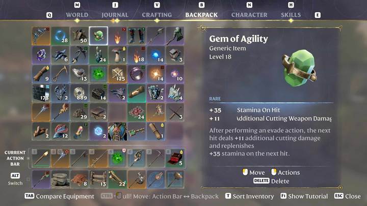 Defeat the Banshee in Nomad Highlands to get Gem of Agility.