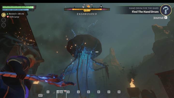 Equip ranged weapons in Enshrouded Thralls of Twilight Update.
