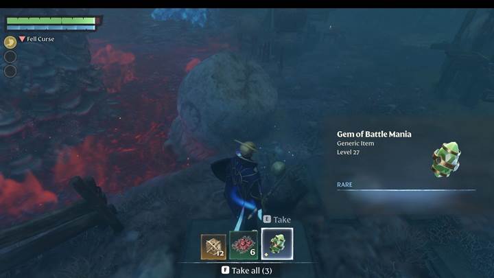 Erhalte Juwel des Kampfwahns in Enshrouded.