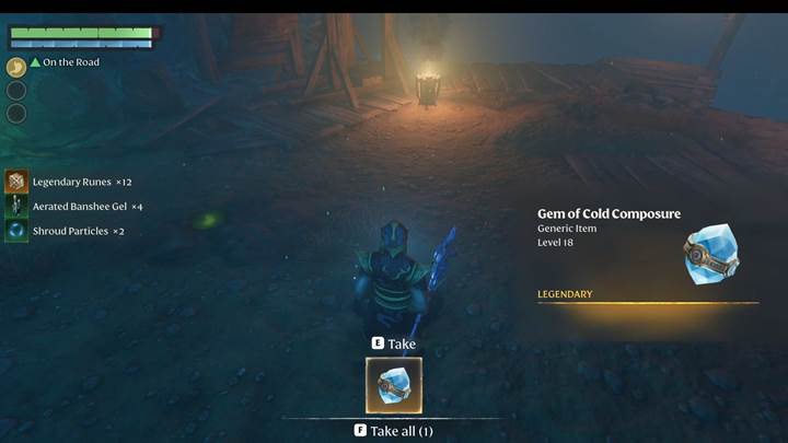 Farme das Juwel der kalten Gelassenheit in Enshrouded Thralls of Twilight.