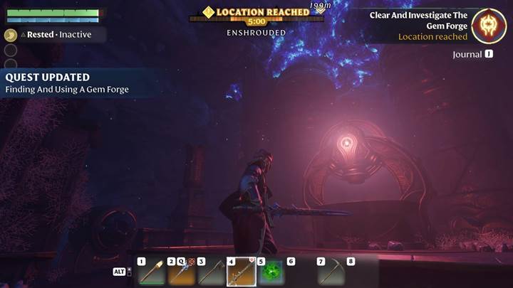 Upgrade das Juwel der Korruption im Enshrouded Thralls of Twilight Update.