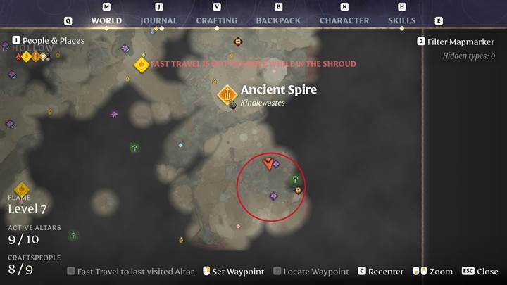 Farm den Juwel der Lichtbündelung im Kindlewastes-Biom im Enshrouded Thralls of Twilight Update!