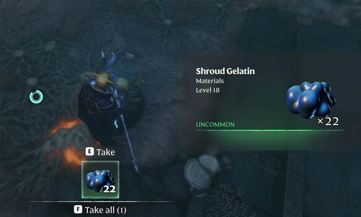 Finde Miasma-Gelatine im Enshrouded Thralls of Twilight Update.