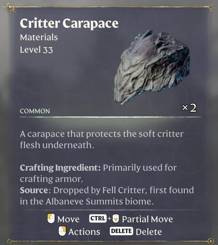 Mine die Knochenreagenzien aus Enshrouded Thralls of Twilight.