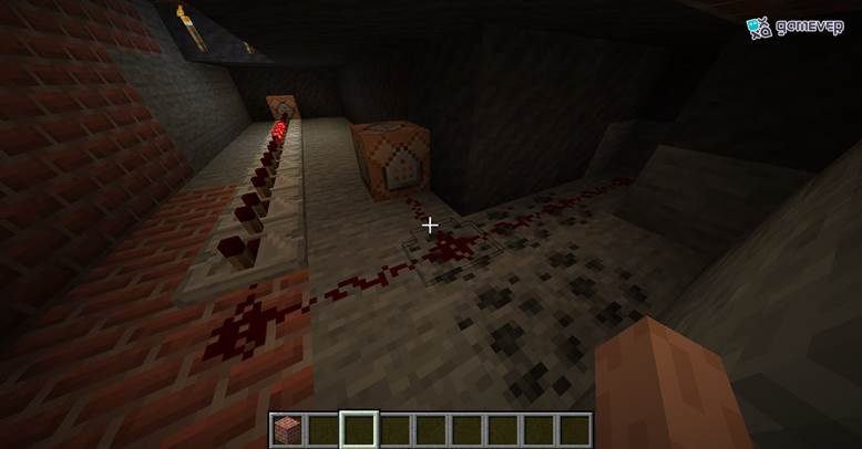 Usa una antorcha de redstone como pista de último segundo.