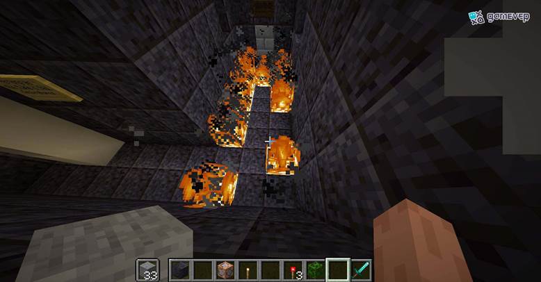 Detén la regeneración del fuego cuando la antorcha se retire.
