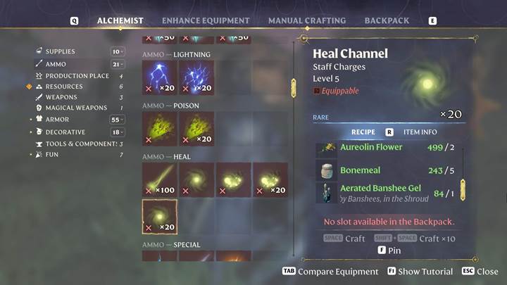 Power up your arsenal with legendary Enshrouded crafting!