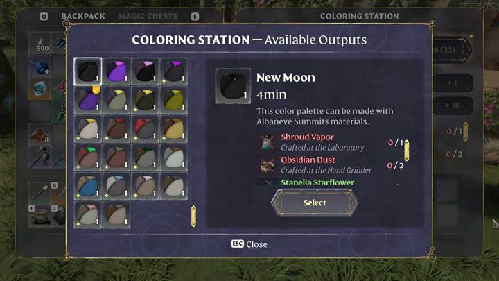Experiment with Shroud Vapor to uncover hidden recipes.