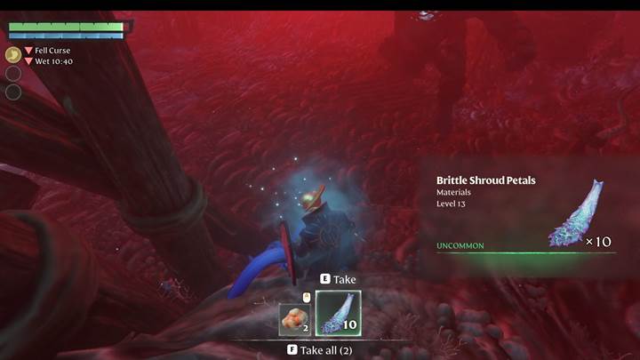 Wage dich in den Revelwood-Biom, um deine Jagd nach Brittle Shroud Petals in Enshrouded Thralls of Twilight zu beginnen.