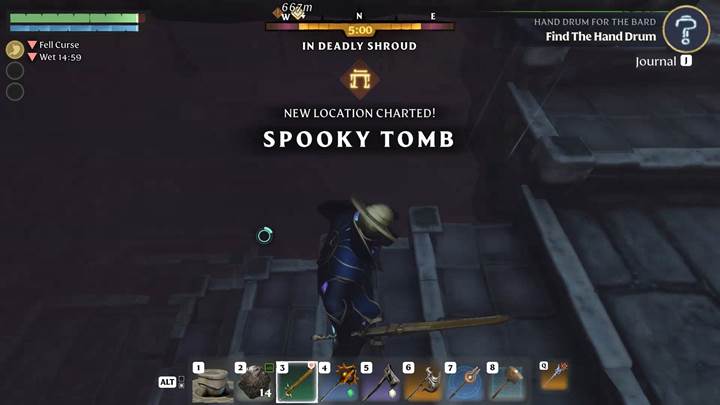 Bereite frostresistente Ausrüstung vor, um im Spooky Tomb zu überleben.