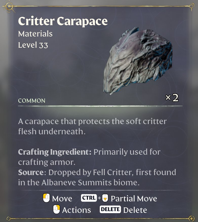 Pancerz stworzeń na farmie w aktualizacji Enshrouded Thralls of Twilight.