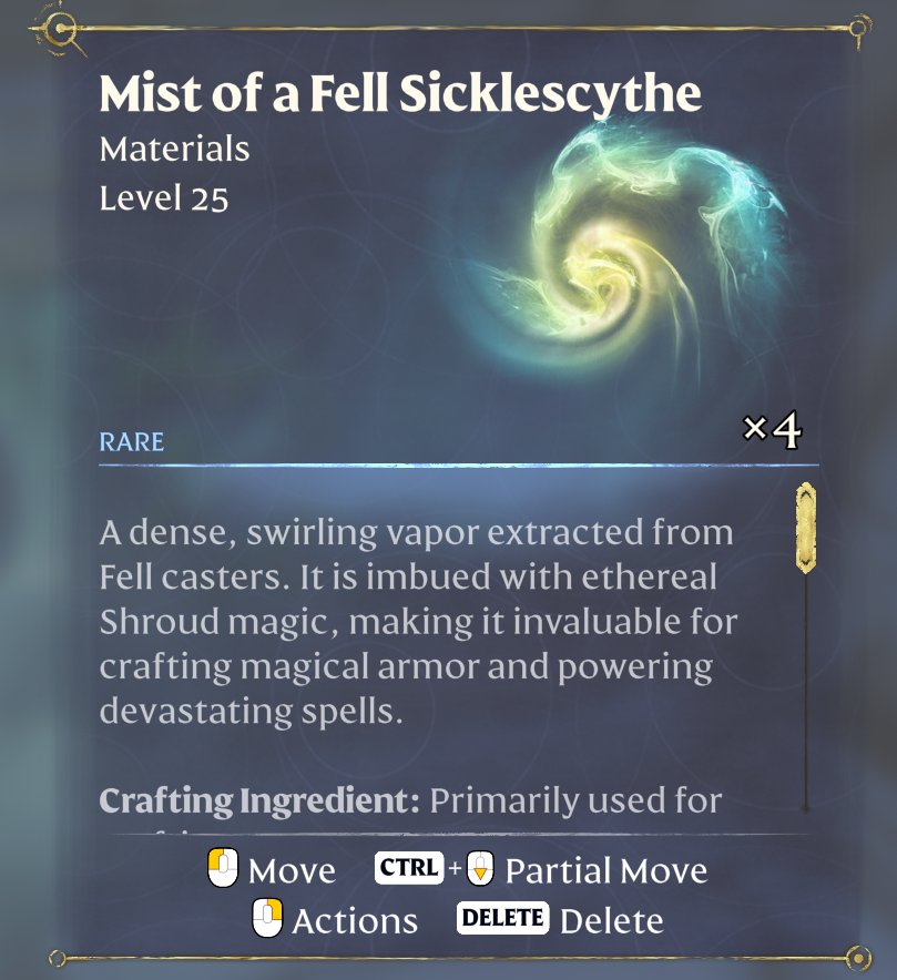 Przygotuj się na odnalezienie Mist of a Fell Sicklescythe i zostań prawdziwym magiem.