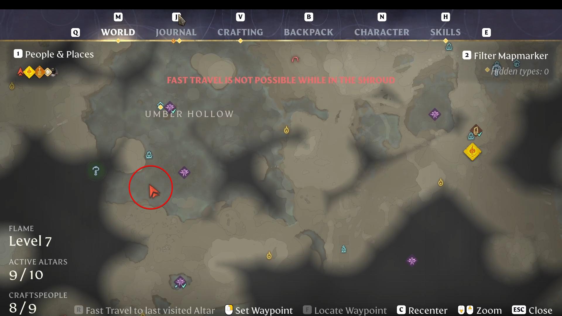 Zaznacz Wyżynę Nomadów na swojej mapie, aby hodować Potworne Żebra w Enshrouded Thralls of Twilight.