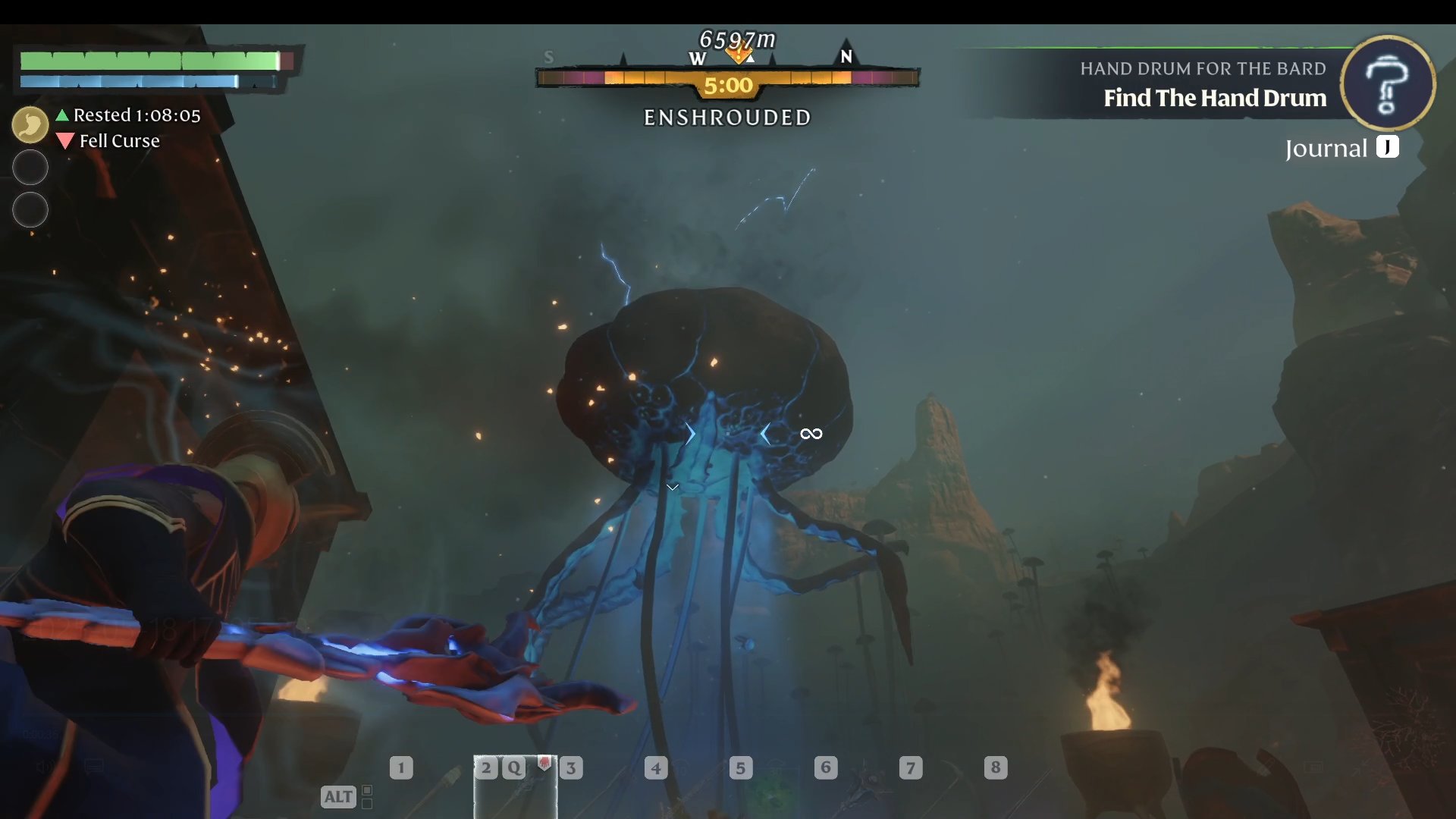 Wyposaż się w broń dystansową w Enshrouded Thralls of Twilight Update