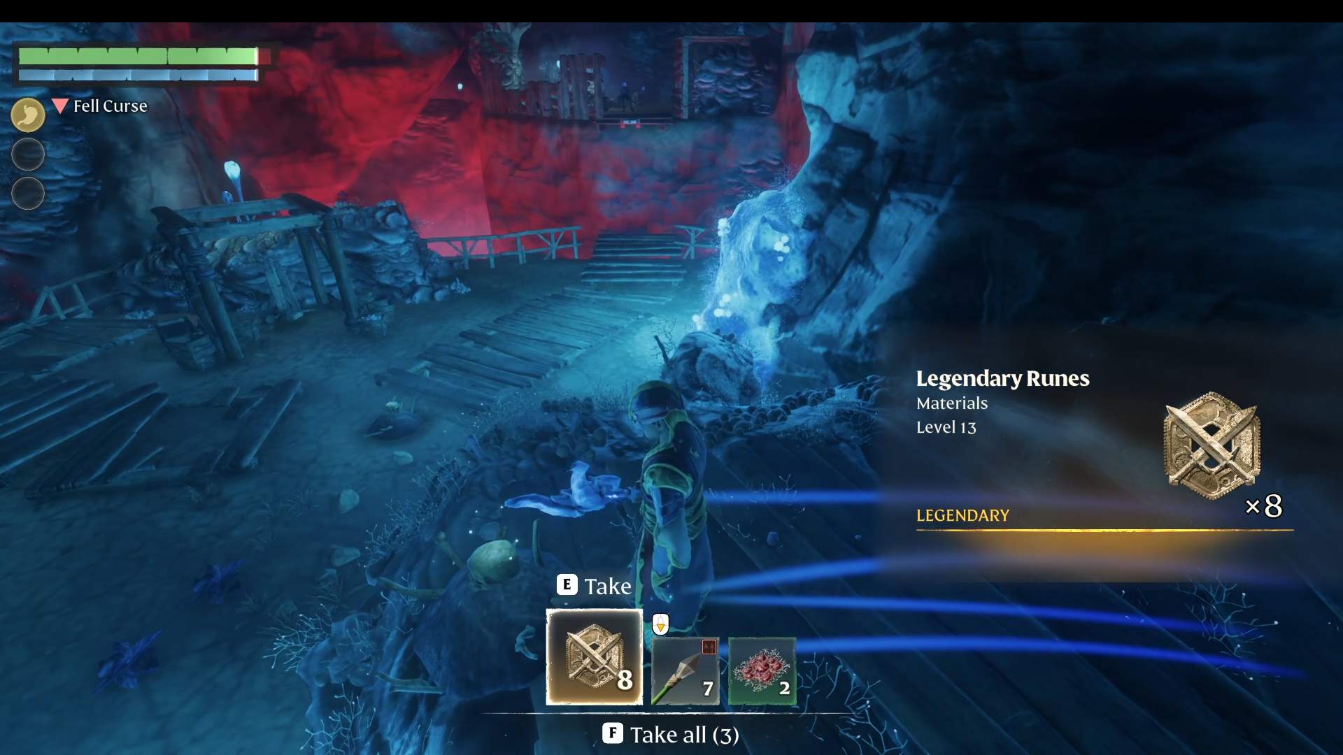 Farmimy runy w różnych biomach w aktualizacji Enshrouded Thralls of Twilight.