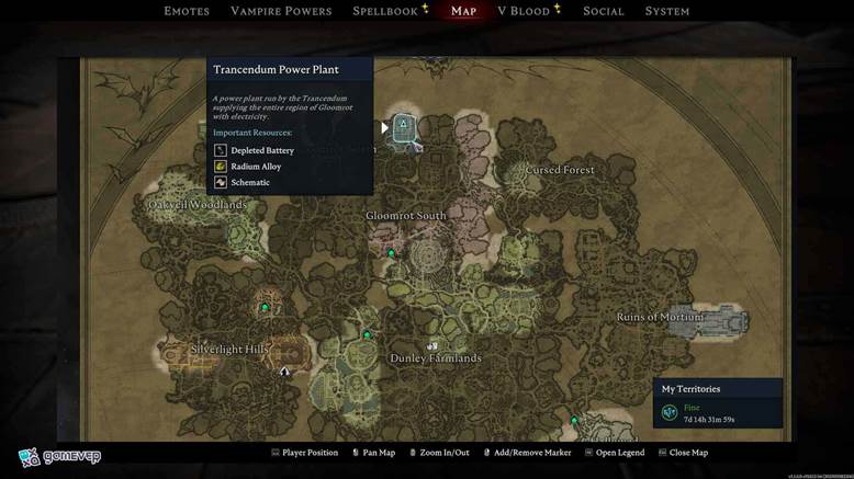Equípate con el conjunto de armadura Manto de Sangre antes de enfrentar a Voltatia en la actualización Oakveil de V Rising.